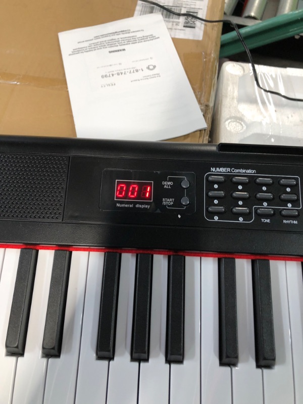 Photo 2 of Fesley Piano Keyboard 88 Keys, Full-Size Digital Piano Keyboard, Portable Electric Keyboard 