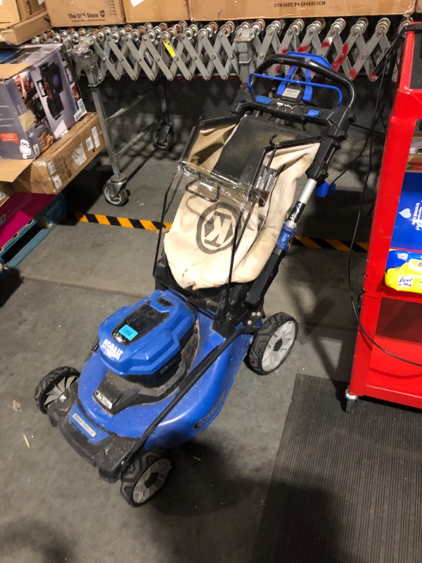 Photo 9 of ***HEAVILY USED AND DIRTY - MISSING CHARGER - SEE COMMENTS***
Kobalt 2x24 48-volt 20-in Cordless Self-propelled 5 Ah