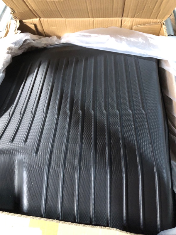 Photo 3 of Cotogni Tesla Model Y Floor Mats All Weather Floor Mat 5 Seater Full Set Car Interior Liners 