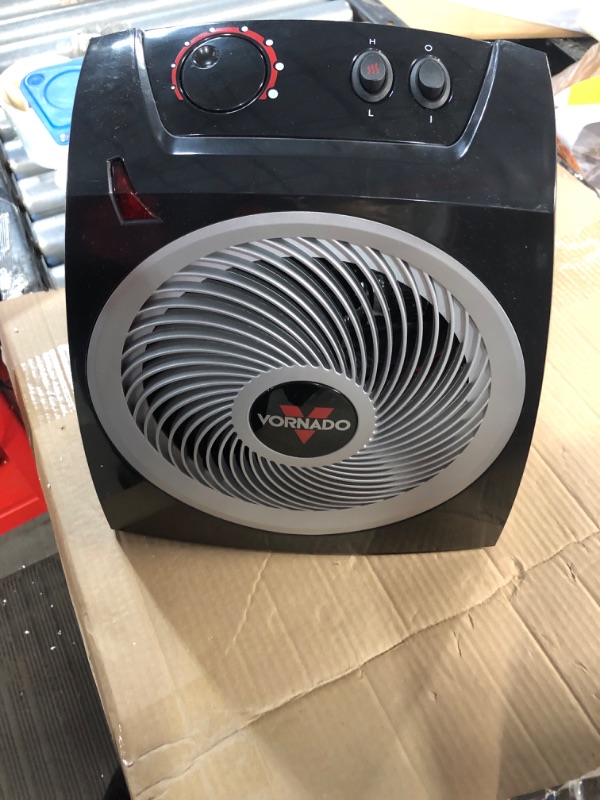 Photo 3 of Vornado VH10 Space Heater for Indoor Use, Adjustable Thermostat, 2 Heat Settings, 1500W or 750W, Advanced Safety Features, Whole Room, Black