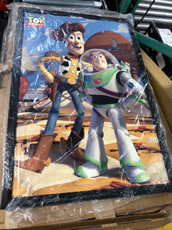 Photo 2 of *MAJOR DAMAGE SEE PHOTO*
Trends International Disney Pixar Toy Story - Pals Wall Poster, 22.375" x 34", Black Framed 