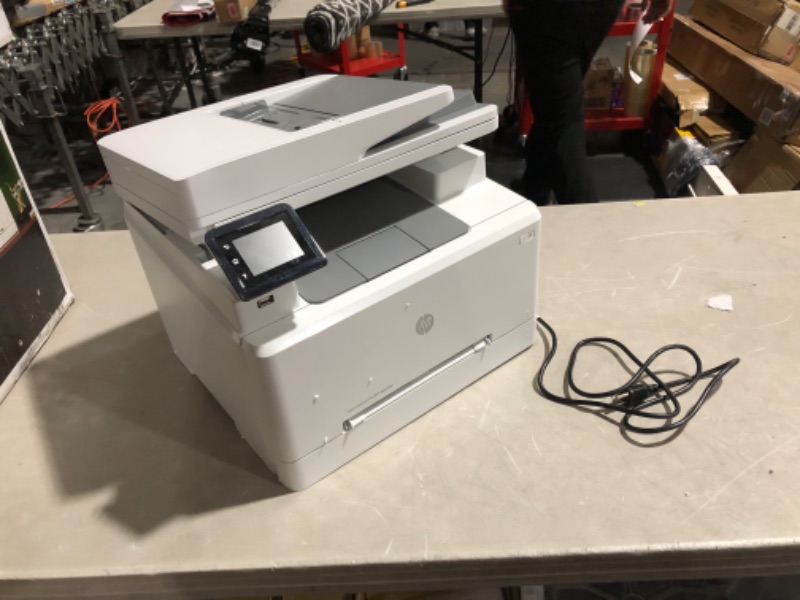 Photo 2 of **PARTS ONLY DOES NOT FUNCTION**
HP Color LaserJet Pro M283fdw Wireless All-in-One Laser Printer, (7KW75A), White