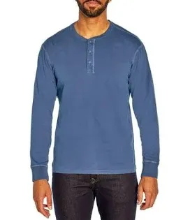 Photo 1 of GAP Men's Long Sleeve Relaxed Fit Henley T-Shirt Grey XL 