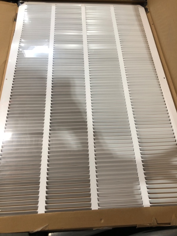 Photo 2 of 22" x 36" Return Air Grille - Sidewall and Ceiling - HVAC Vent White