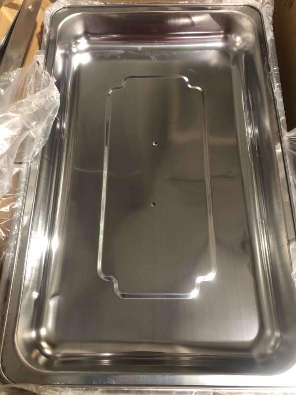 Photo 1 of * read clerk notes *
Full Size Stainless Steel Chafing Dish 8 Quart Chafing Dish Buffet Set Silver Rectangular