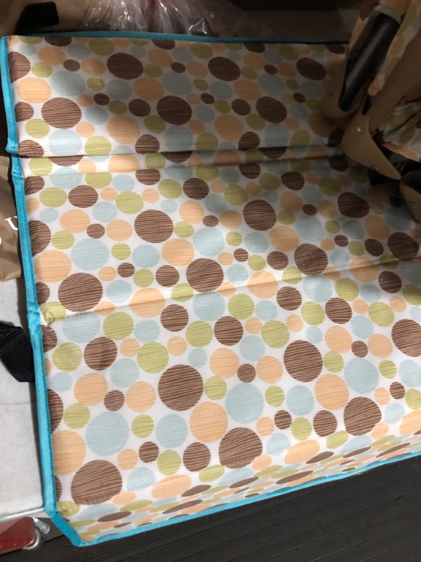 Photo 1 of **DAMAGE*SEE NOTES**
Dream On Me Zodiak Portable Playard in Coffee and Blue