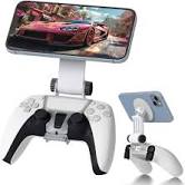 Photo 1 of Orzero Magnetic Controller Phone Mount Clip Compatible for PS5 Dualsense Controller clear