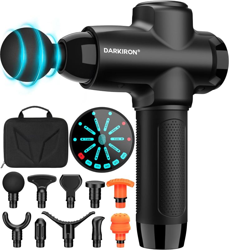 Photo 1 of ****NON REFUNDABLE NO RETURNS SOLD AS IS***
**PARTS ONLY**DACORM Massage Gun, Percussion Muscle Massage Gun for Athletes, Handheld Deep Tissue Massager, Super Quiet Portable Electric Sport Massager of Y8 Pro Max. (Carbon-15 Heads)