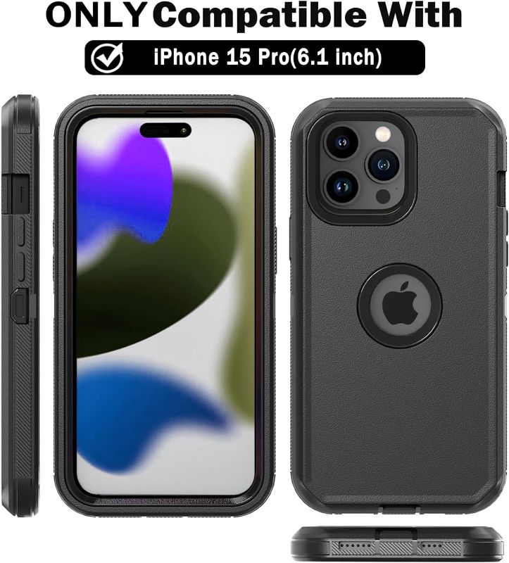 Photo 1 of  Phone Case for iPhone 15 Pro Case (Black)