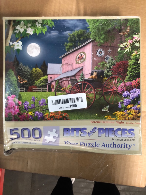 Photo 2 of Bits and Pieces 500 Piece Jigsaw Puzzles Serene Summer Night Jigsaws by Artist Alan Giana