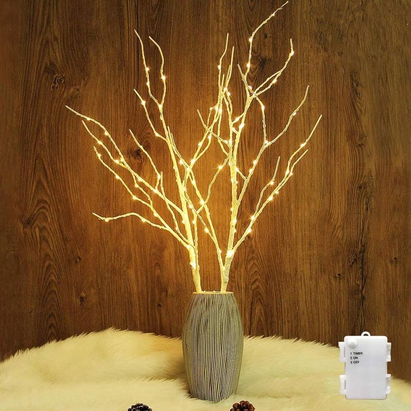 Photo 1 of (READ NOTES) Twinkle Star 100 LED Lighted White Birch Branches 