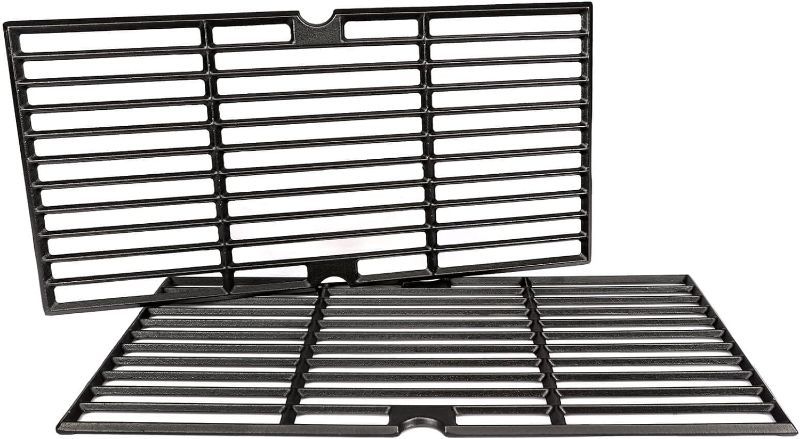 Photo 1 of (READ NOTES) GRISUN Grill Grates for Oklahoma Joe's Longhorn Combo Grill, Heavy Duty Cast Iron Grill Grids for Oklahoma Joe's 12201767,14201767,18202083,15202029,16202046, for Grill Or Smoker Sides, 2 Pcs