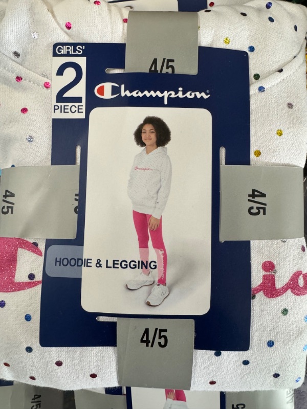 Photo 2 of Champion Girl's 2 Piece Heavyweight Hoodie & Legging Active Set