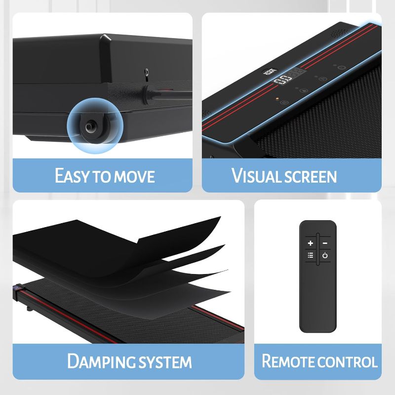 Photo 4 of (READ NOTES) Sperax Walking Pad,Under Desk Treadmill,Treadmills for Home,Walking Pad Treadmill Under Desk,320 Lb Capacity Black