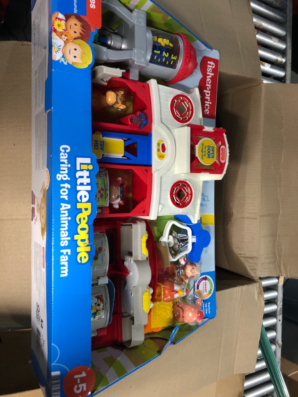 Photo 2 of (READ NOTES) Fisher-Price Little People Farm Toy, Toddler Playset with Lights Sounds and Smart Stages Learning Content & Little People Around The Neighborhood Vehicle Pack SIOC/FFP+ Vehicle Pack