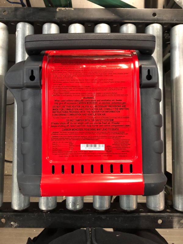 Photo 3 of (READ NOTES) Mr. Heater Buddy Portable Propane Heater, 9,000-BTU - Quantity 1
