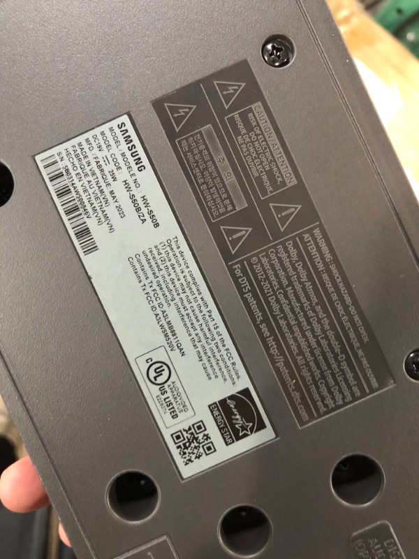 Photo 3 of (READ NOTES) SAMSUNG HW-S50B/ZA 3.0ch All-in-One Soundbar w/Dolby 5.1, DTS Virtual:X, Q Symphony, Built in Center Speaker, Adaptive Sound Lite, Bluetooth Multi Connection, 2022 Black HW-S50B Soundbar