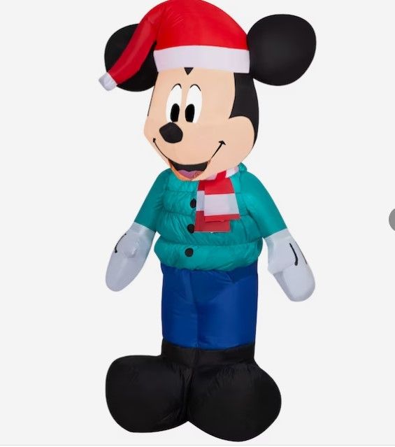 Photo 1 of (READ NOTES) Disney 3.5-ft Lighted Mickey Mouse Christmas Inflatable
