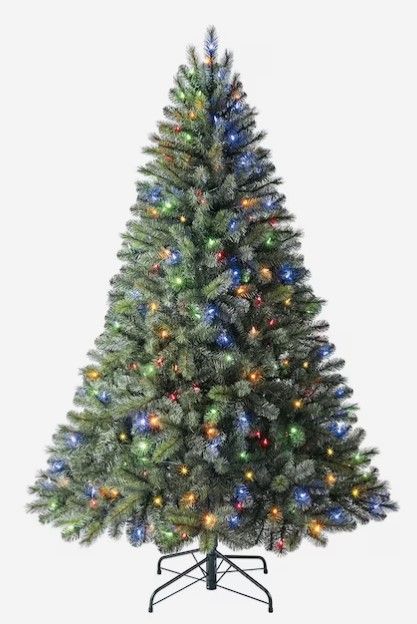 Photo 1 of (READ NOTES) Holiday Living 6.5-ft Fairmont Pine Pre-lit Artificial Christmas Tree with LED Lights
