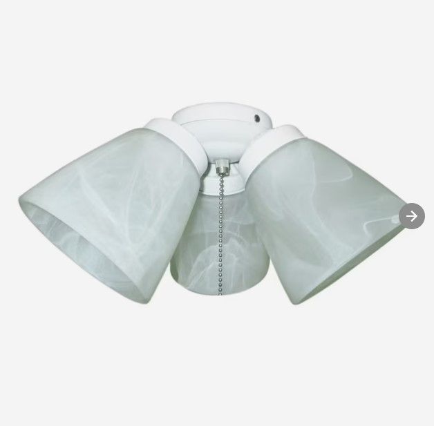 Photo 1 of (READ NOTES) Harbor Breeze 11-in 3-Light White LED Ceiling Fan Light Kit
