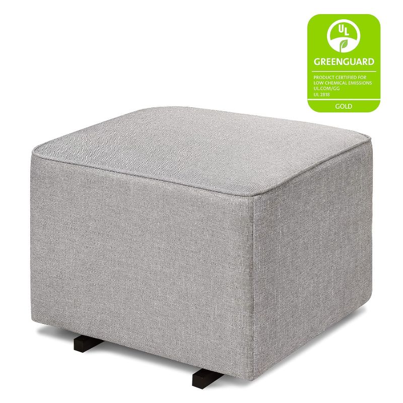 Photo 3 of (READ NOTES) DaVinci Universal Gliding Ottoman in Misty Grey, Greenguard Gold & CertiPUR-US Certified
