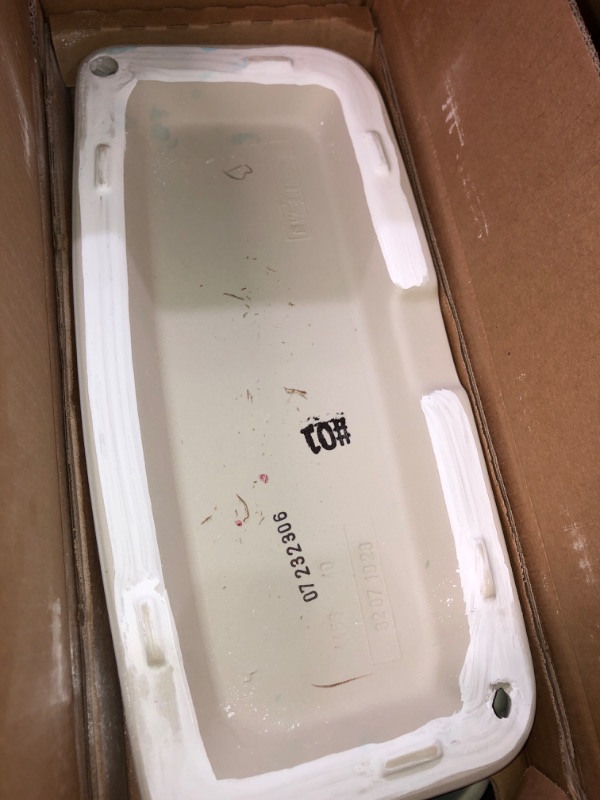 Photo 2 of (READ NOTES) TOTO Drake 1.6 GPF Toilet Tank with WASHLET+ Auto Flush Compatibility, Cotton White - ST776SA#01