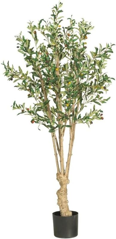 Photo 1 of (READ NOTES) Nearly Natural 5258 Olive Silk Tree, 5-Feet, Green, 30 x 30 x 55 inches
