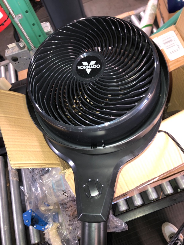 Photo 2 of (READ NOTES) Vornado 683 Medium Pedestal Whole Room Air Circulator Fan, 3 Speed Control, Adjustable Standing Height, 32 to 38 Inches, Black
