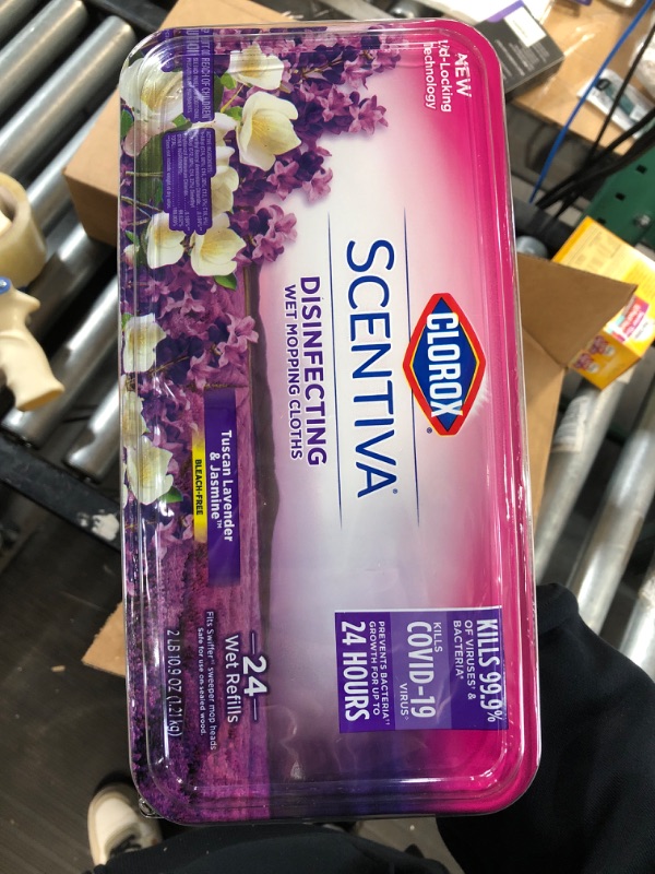 Photo 2 of (2) Scentiva Tuscan Lavender and Jasmine Scent Bleach Free Disinfecting Wet Mop Pad Refills (24-Count)