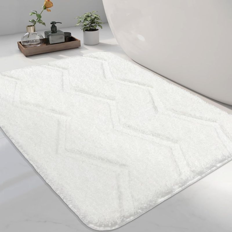 Photo 1 of *STOCK IMG AS REF* GRAY Bath Mats for Bathroom Non Slip Washable Carpet 20X32"