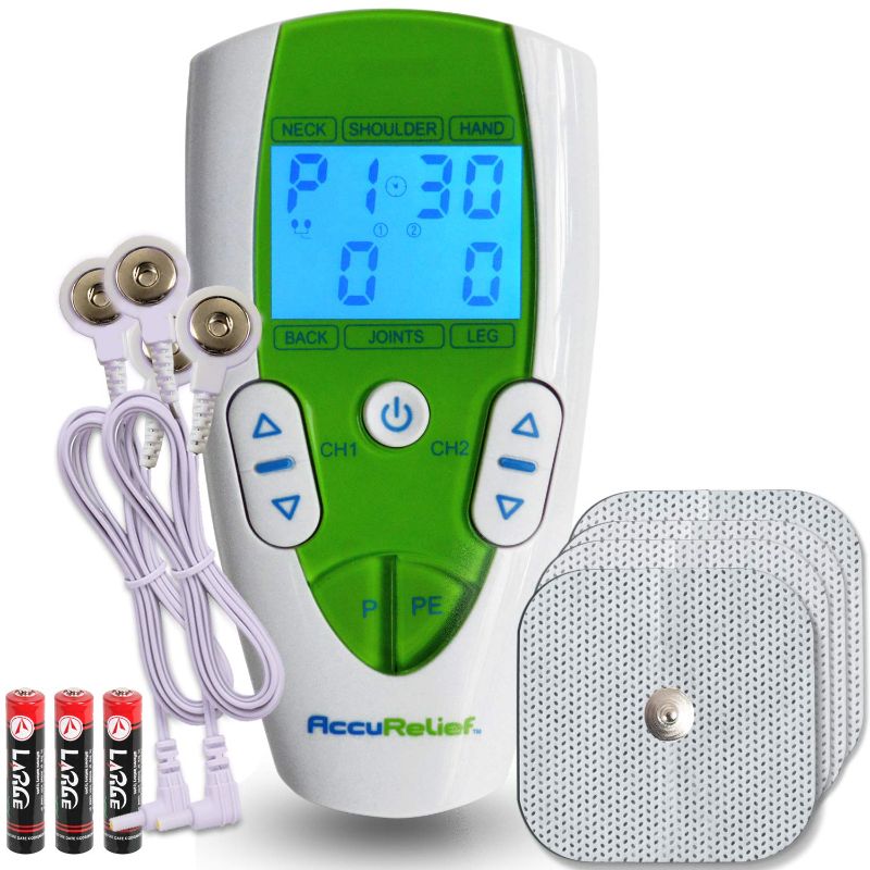 Photo 1 of AccuRelief TENS Unit Pain Relief System - Muscle Stimulator For Pain Relief From Back Pain, Neck Pain, And Other Body Pains - Clinical Strength OTC Approved