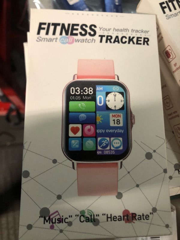 Photo 1 of *stock img as ref* Smartwatch for Men Women Fitness Tracker: 1.83" Smart Watch with Bluetooth  BLACK