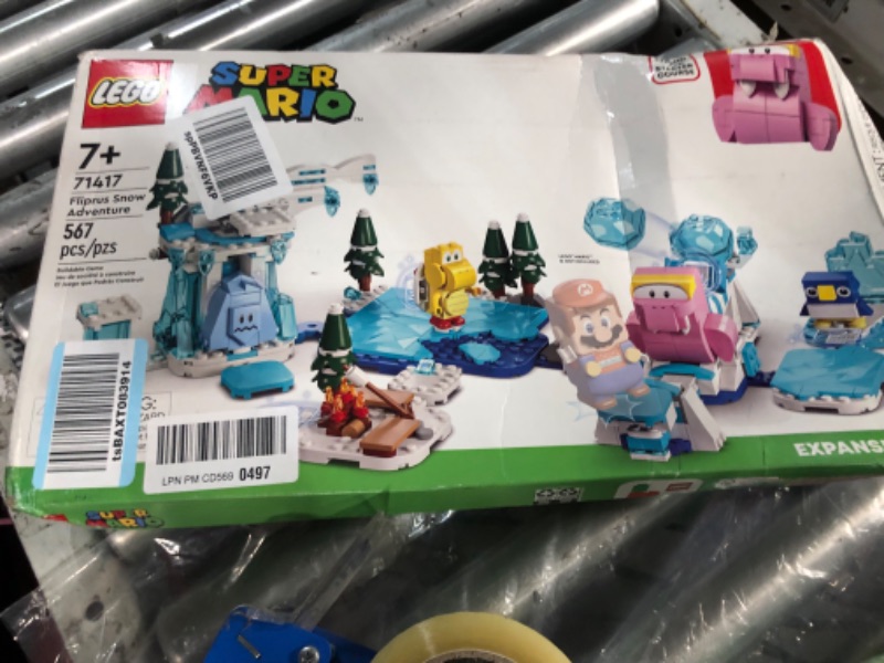 Photo 2 of *SEE NOTES* LEGO Super Mario Fliprus Snow Adventure Expansion Set 71417, Toy for Kids to Combine with Starter Course, with Freezie and Baby Penguin Figures