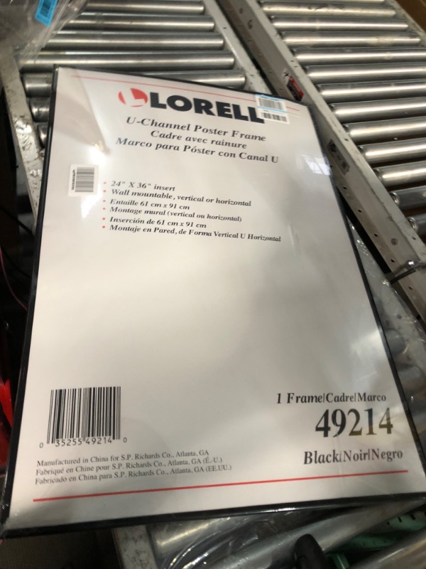 Photo 1 of Lorell Stylish Poster Frame, 24" x 36" (49214)