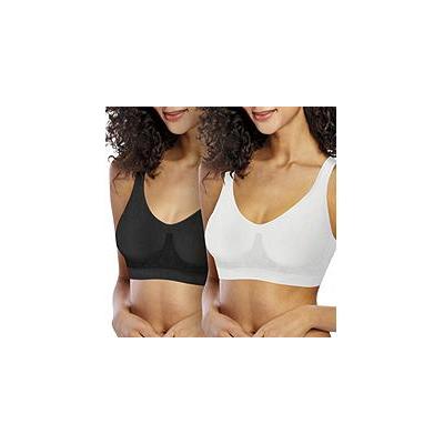 Photo 1 of Bali Comfort Revolution Wire Free Shaping Bra White/Black L
