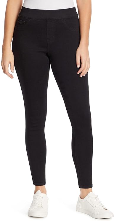 Photo 1 of *STOCK IMG AS REF* NAVY Nine West Women's High Rise Heidi Pull on Stretch Ponte Elastic Waist Pant
