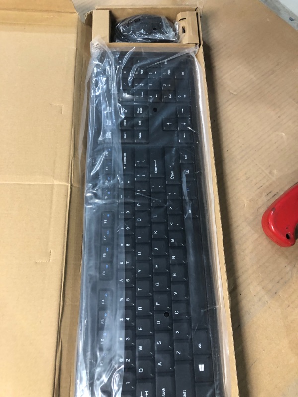 Photo 3 of Amazon Basics Wireless Computer Keyboard and Mouse Combo - Quiet and Compact - US Layout (QWERTY)