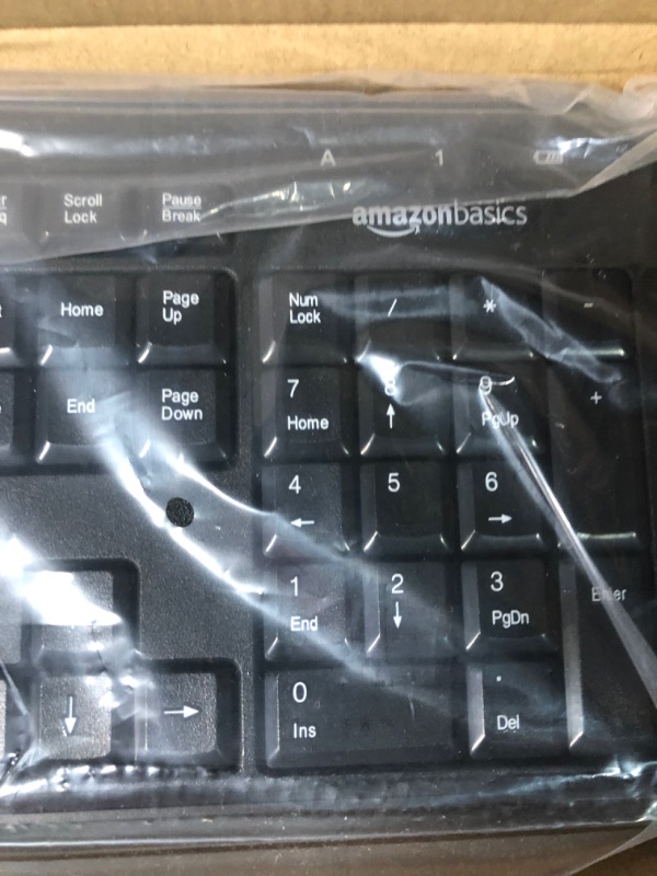 Photo 4 of Amazon Basics Wireless Computer Keyboard and Mouse Combo - Quiet and Compact - US Layout (QWERTY)