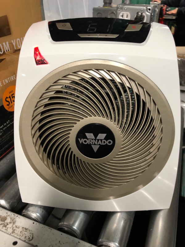 Photo 2 of (READ NOTES) Vornado AVH10 Vortex Heater with Auto Climate Control, 2 Heat Settings, Fan Only Option, Digital Display, Advanced Safety Features, Whole Room, White AVH10 — Auto Climate Heater