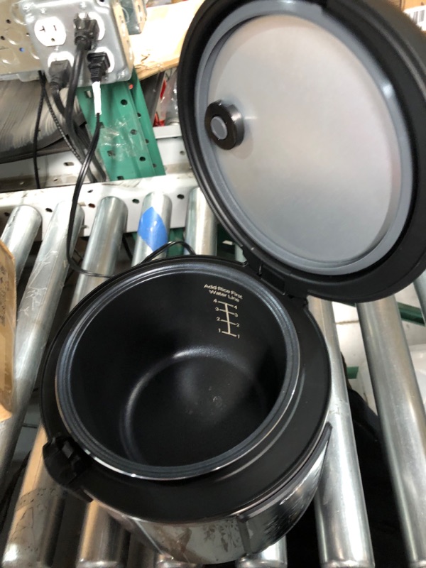 Photo 2 of COMFEE' Rice Cooker, 6-in-1 Stainless Steel Multi Cooker, Slow Cooker, Steamer, Saute, and Warmer, 2 QT, 8 Cups Cooked(4 Cups Uncooked), Brown Rice, Quinoa and Oatmeal, 6 One-Touch Programs 8-cup cooked/4-cup uncooked