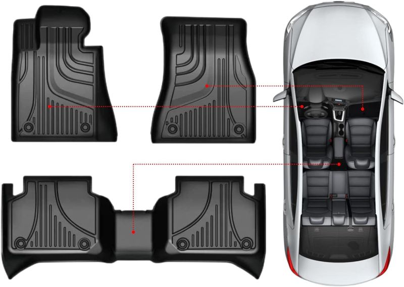 Photo 1 of *UNKNOWN COMPATABILITY* JXCRAFT Floor Mats Liners TPE All-Weather Guard