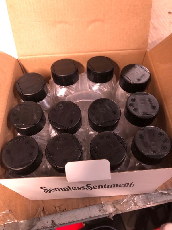 Photo 1 of 12 Pcs 5 oz Plastic Spice Jars