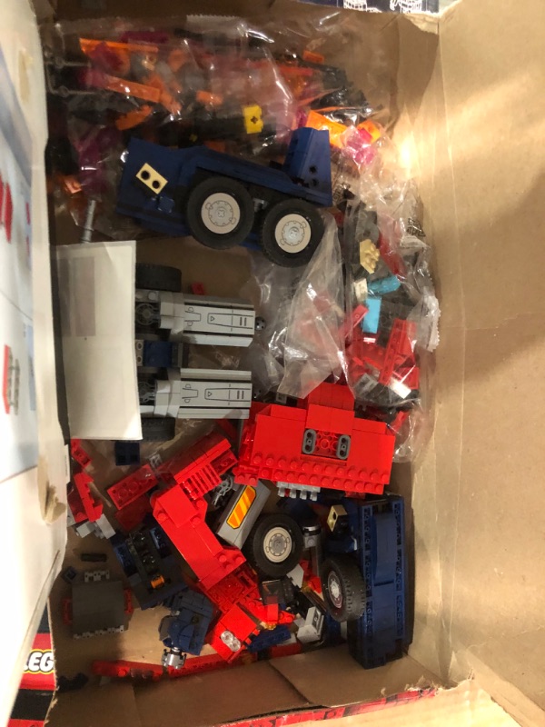 Photo 2 of **PARTS ONLY**
LEGO Optimus Prime 10302 Building Set for Adults; Build a Collectible Model of a Transformers Legend (1,508 Pieces),