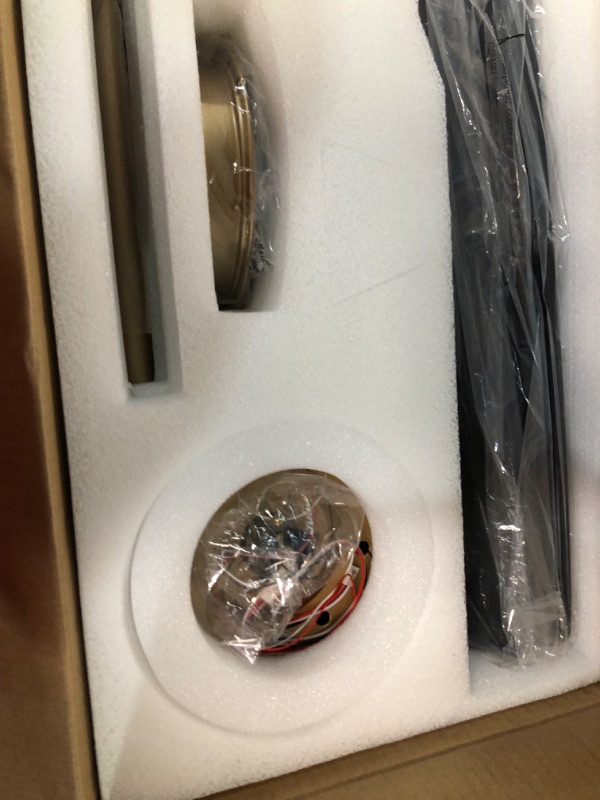 Photo 2 of BOOSANT Ceiling Fans with Lights, Ceiling Fans with Lights and Remote Control, 52 inch Ceiling Fan with Light, Outdoor Ceiling Fans for Patios 3 Blade Bedroom Living Room?Black Gold Gold Matte Black