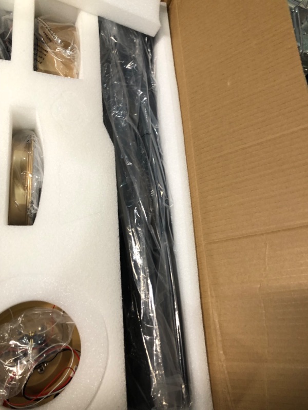 Photo 4 of BOOSANT Ceiling Fans with Lights, Ceiling Fans with Lights and Remote Control, 52 inch Ceiling Fan with Light, Outdoor Ceiling Fans for Patios 3 Blade Bedroom Living Room?Black Gold Gold Matte Black