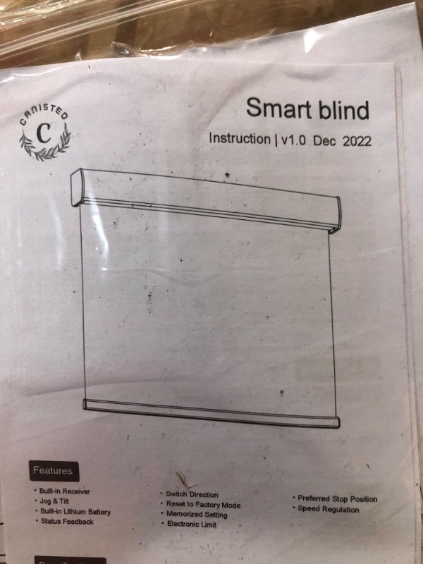 Photo 2 of TCBlind Cordless Roller Shades for Windows Blackout: Free-Stop Roller Blinds with UV Protection, Room Darkening Shades for Indoor Windows, Pull Down Window Shades for Home and Office. White 23x72 White (Blackout) 23"W*72"H