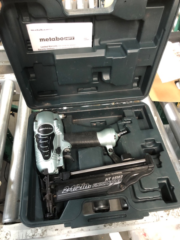 Photo 2 of *MISSING POWER CORD AND ACCESSORIES*
Metabo HPT Brad Nailer Kit | Pro Preferred Brand of Pneumatic Nailers | 