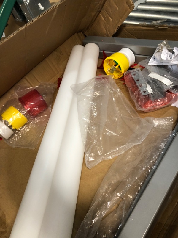 Photo 3 of ***DAMAGED***VEVOR Boat Trailer Guide-ons, 40", 2PCS Steel Trailer Post Guide on, Trailer Guides with PVC Pipes, Mounting Hardware Included, for Ski Boat, Fishing Boat or Sailboat Trailer, White 40" White PVC & LED Lights