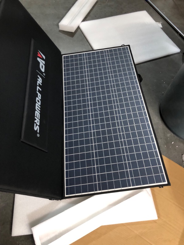 Photo 2 of ALLPOWERS 400W Portable Solar Panel Waterproof IP67 Foldable Solar Panel Kit with 37.5V MC-4 Output Solar Charger for Outdoor Adventures Power Outage RV Solar Generator
