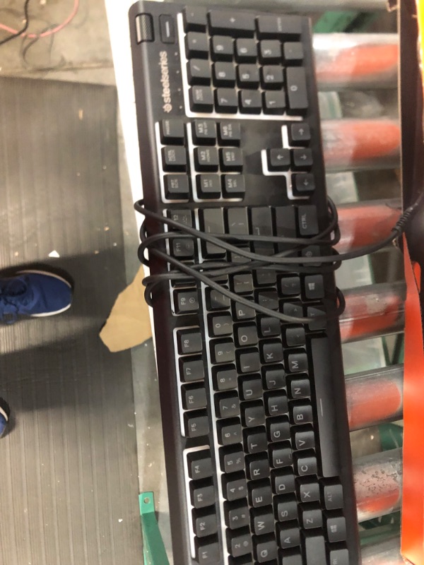 Photo 2 of ***USED LIKE NEW***SteelSeries Apex 3 RGB Gaming Keyboard – 10-Zone RGB Illumination – IP32 Water Resistant – Premium Magnetic Wrist Rest (Whisper Quiet Gaming Switch)